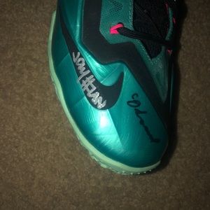 COPY - Lebron 11 south beaches signed by CJ SO CO…